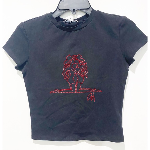 I.AM.GIA kissing cowgirls crop